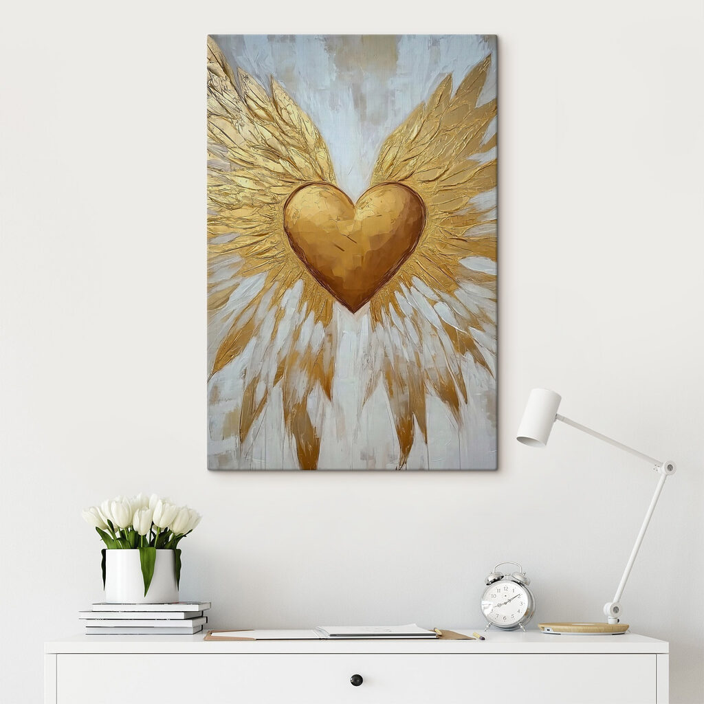 Cœur aux ailes dorées — intérieur 1