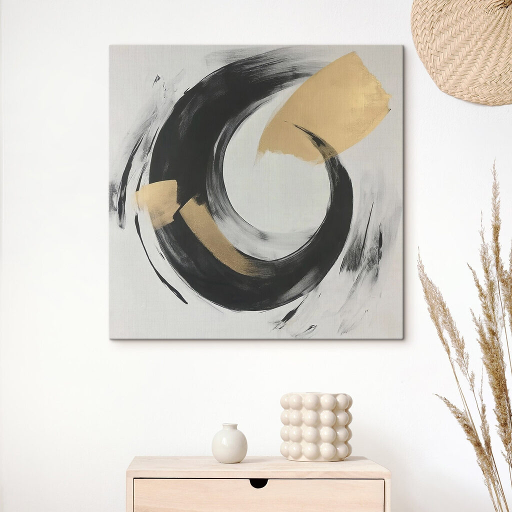 Cercle noir et or — intérieur 2