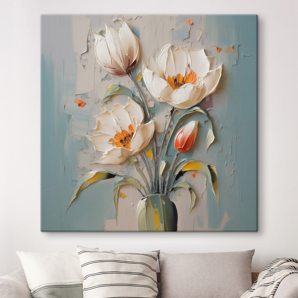 Tulipes en touches libres — intérieur 1