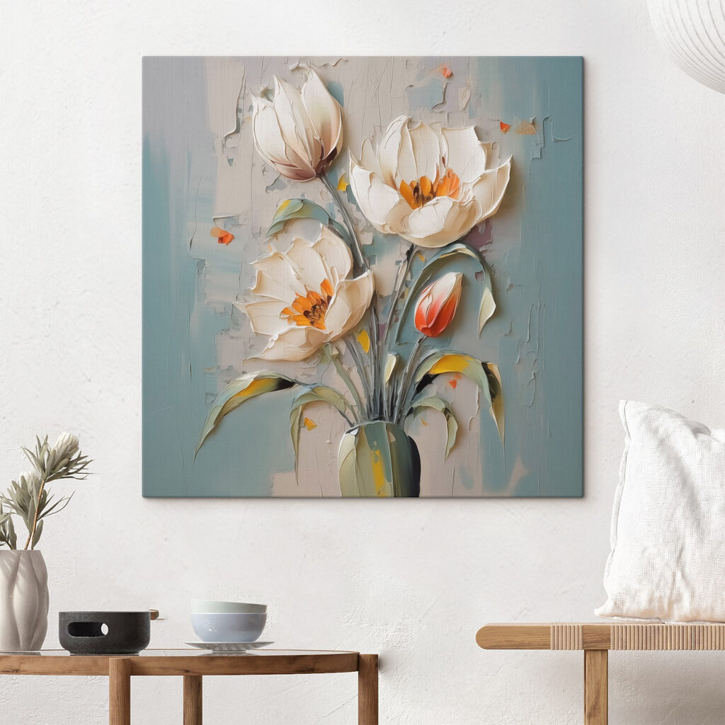 Tulipes en touches libres — intérieur 2