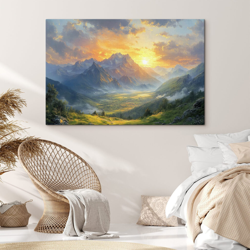 Soleil doré en montagne — intérieur 2