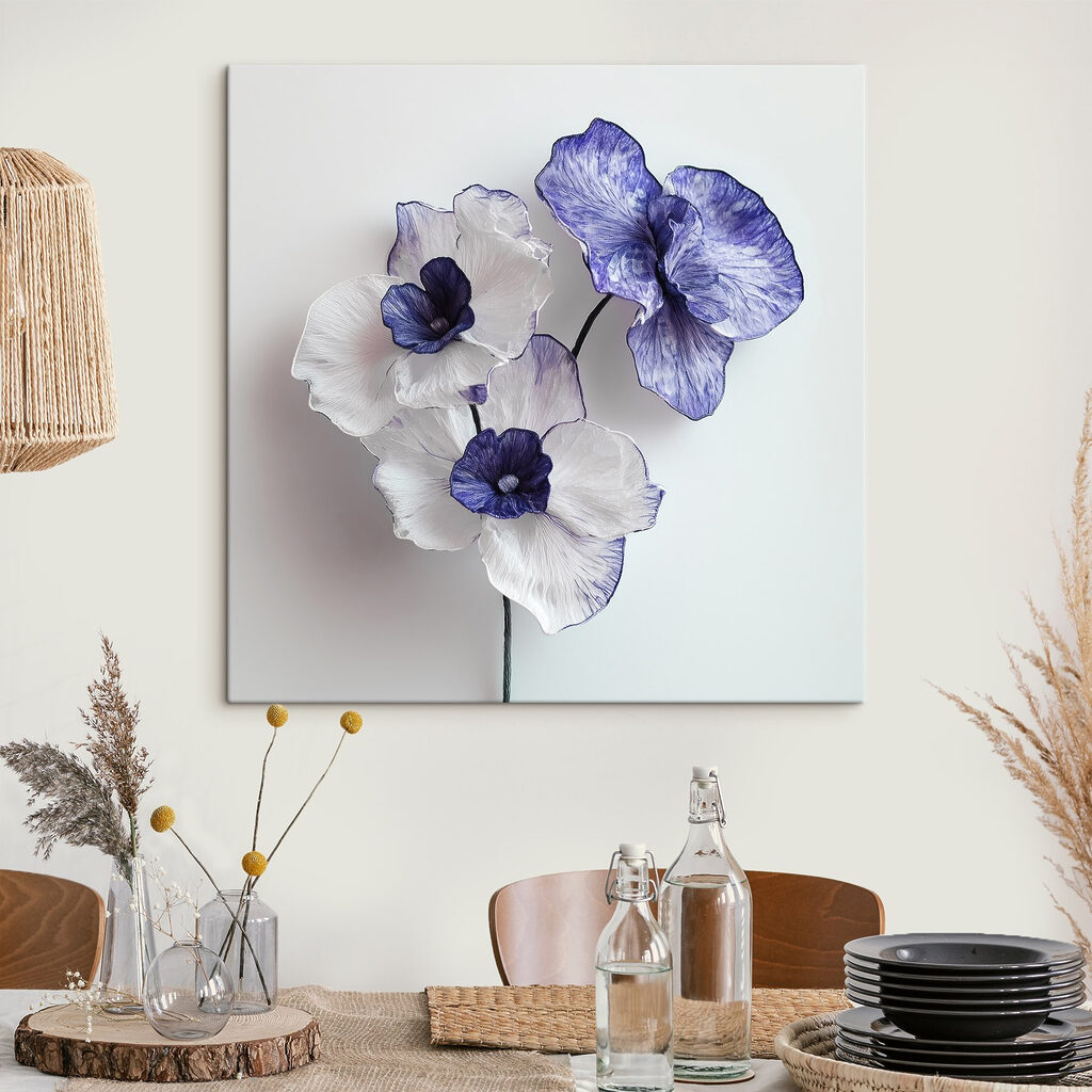 Orchidées bordées de bleu — intérieur 3