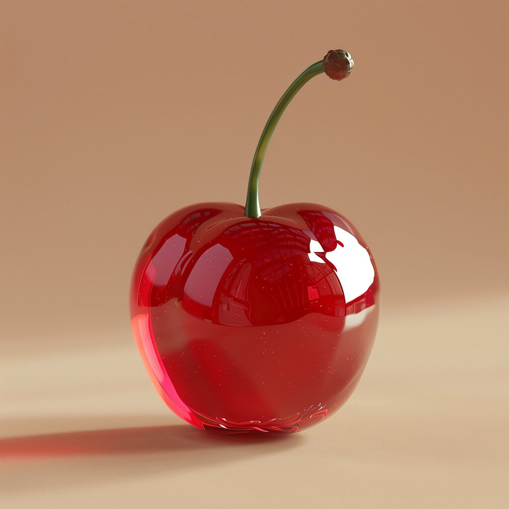 Cerise rouge brillante — motif complet