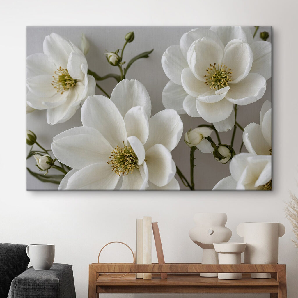 Fleurs au cœur vert — intérieur 2