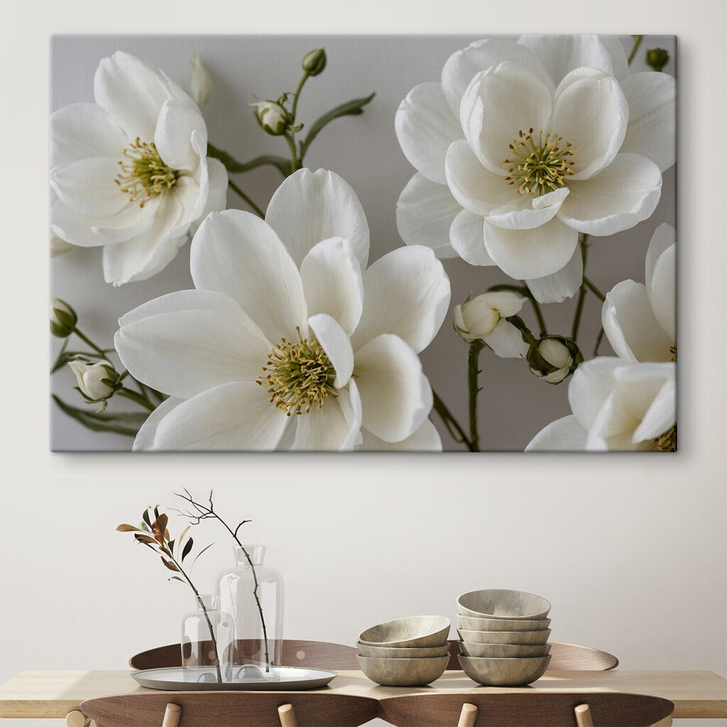 Fleurs au cœur vert — intérieur 1