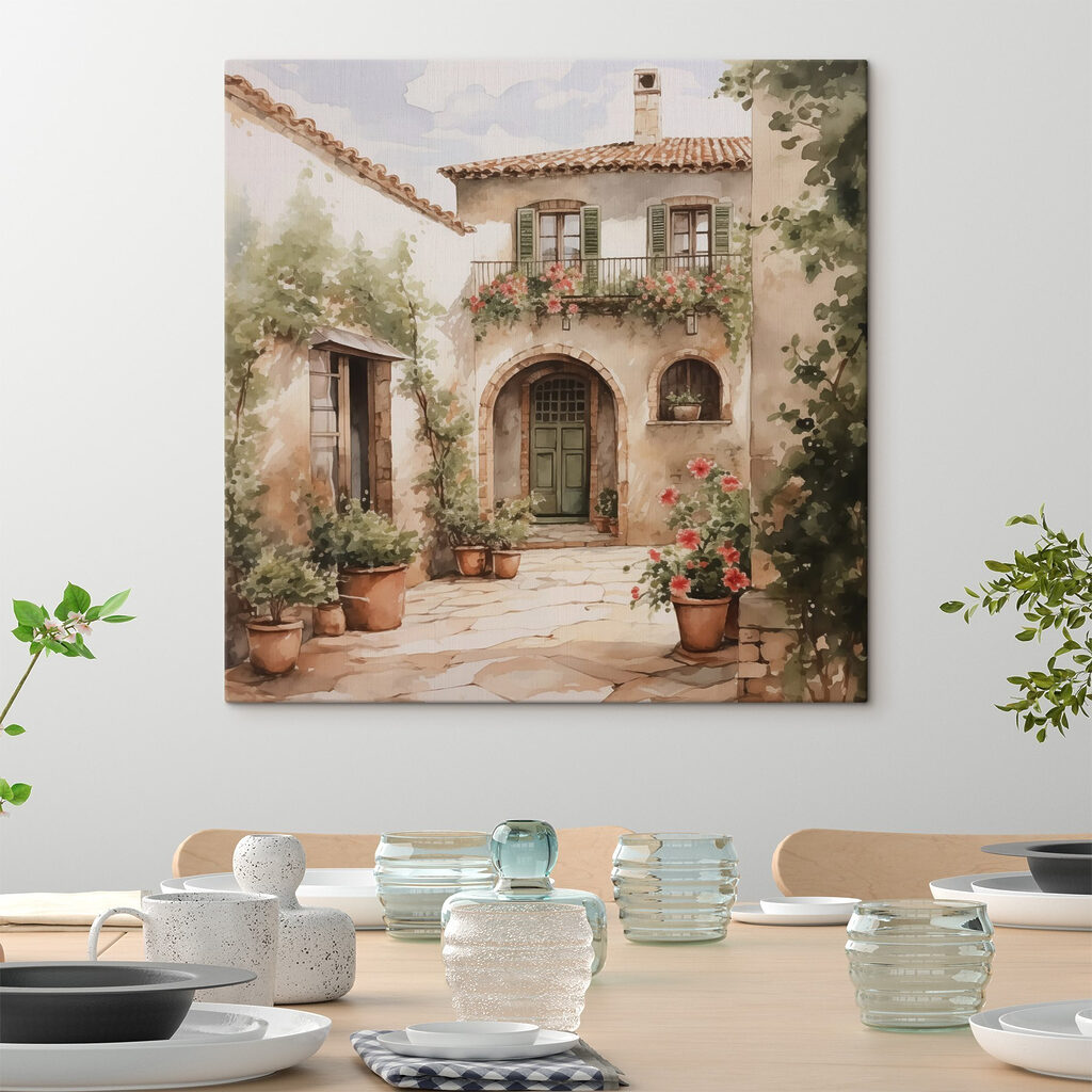 Cour aux tons olive — intérieur 2