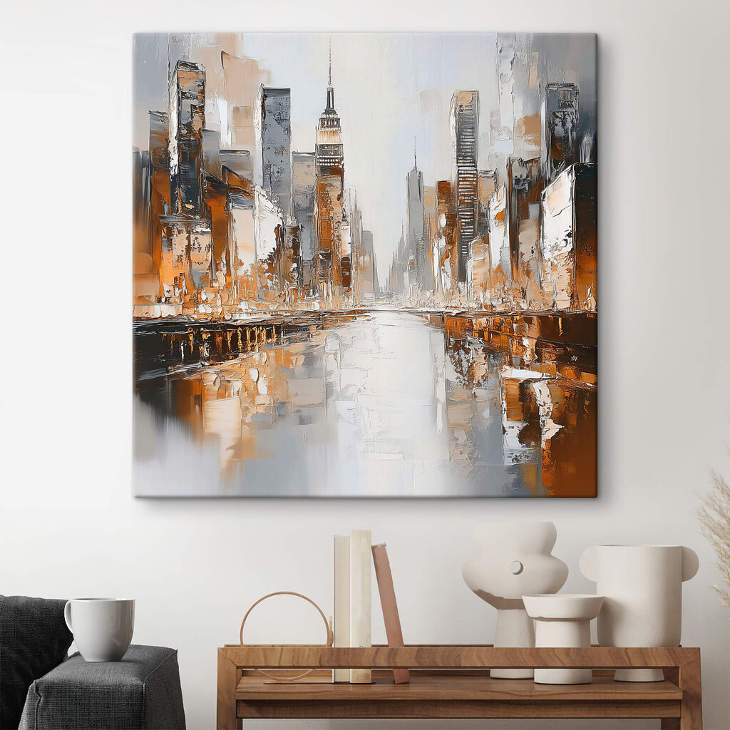 Ville aux reflets orange — intérieur 2