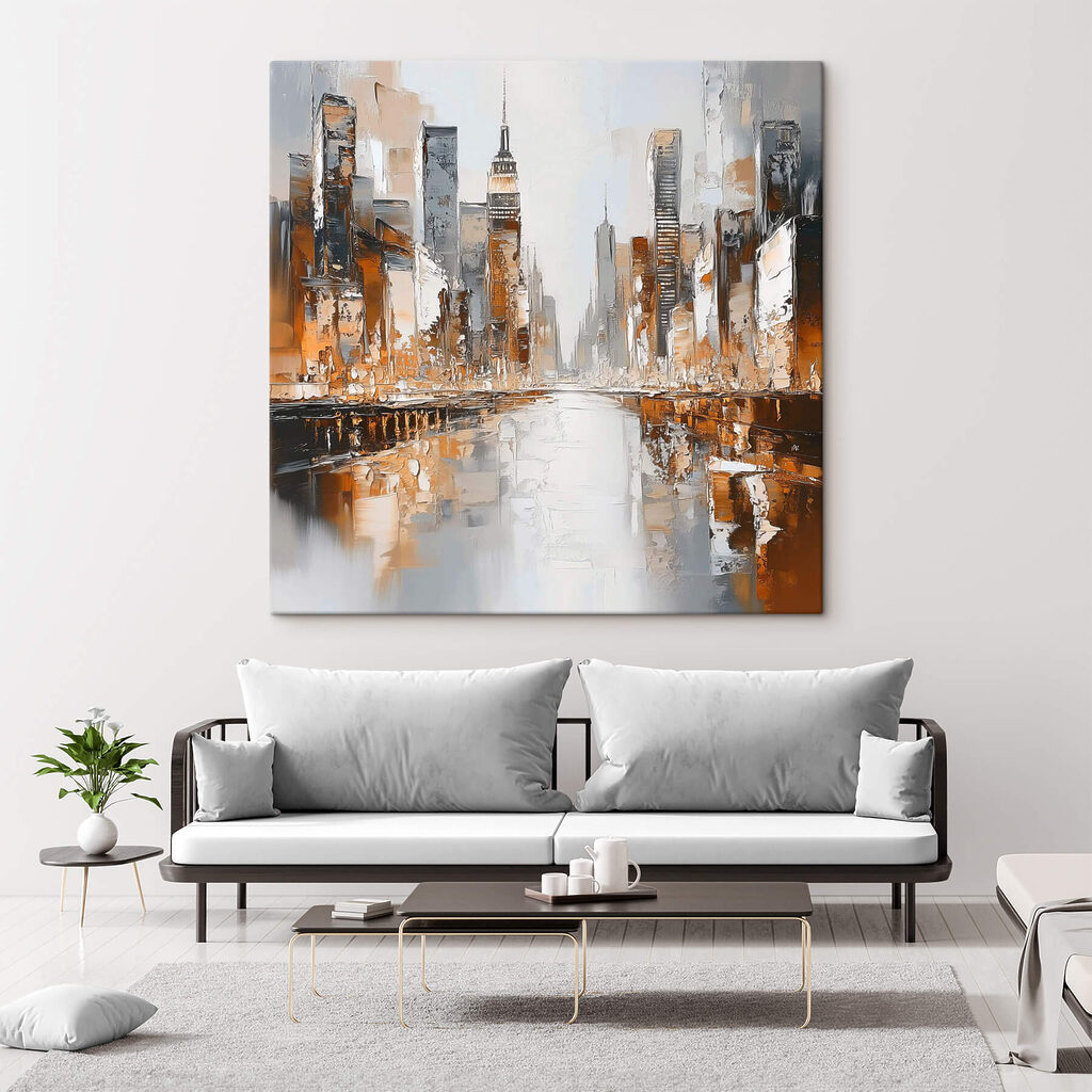 Ville aux reflets orange — intérieur 3