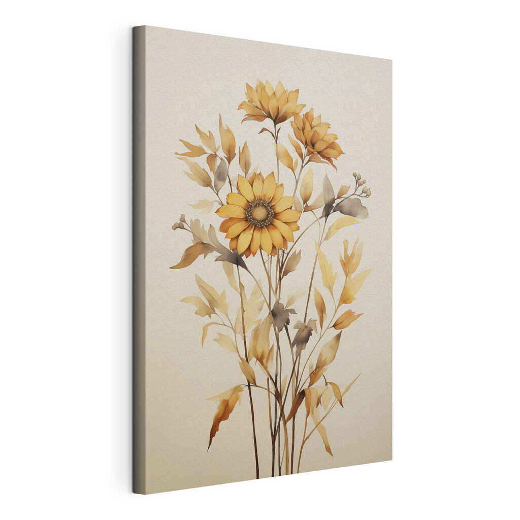 Tournesols et feuillage sec — vue du produit