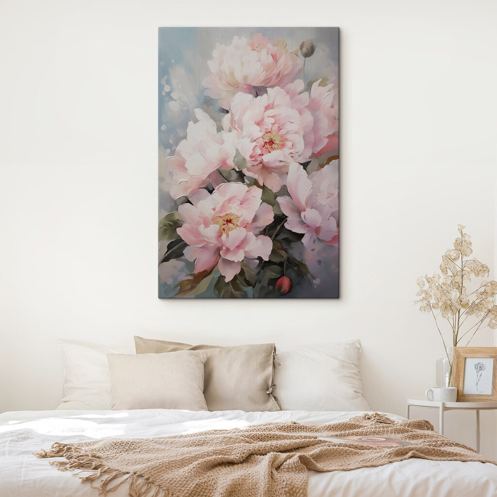 Pivoines aux tons frais — intérieur 2
