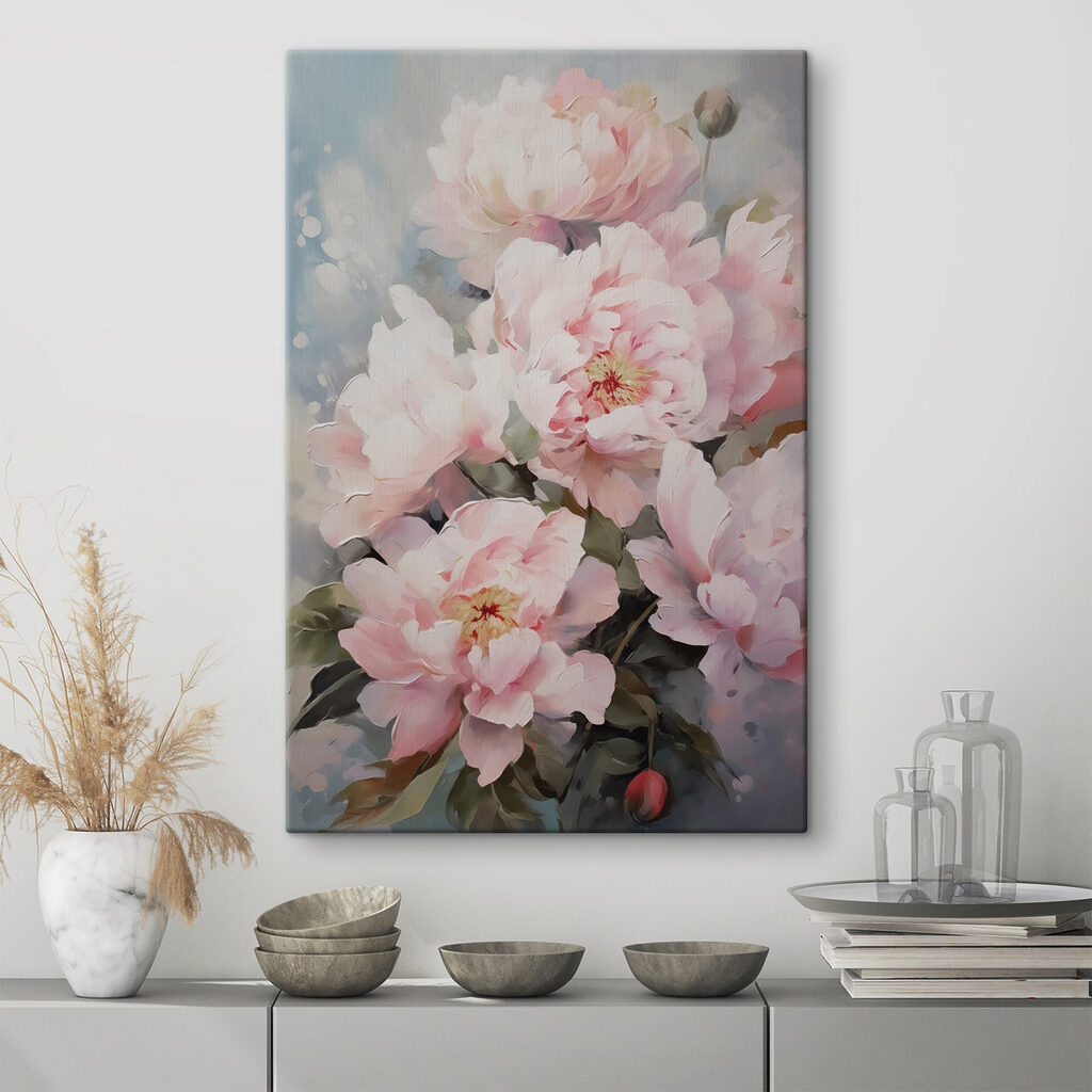 Pivoines aux tons frais — intérieur 1