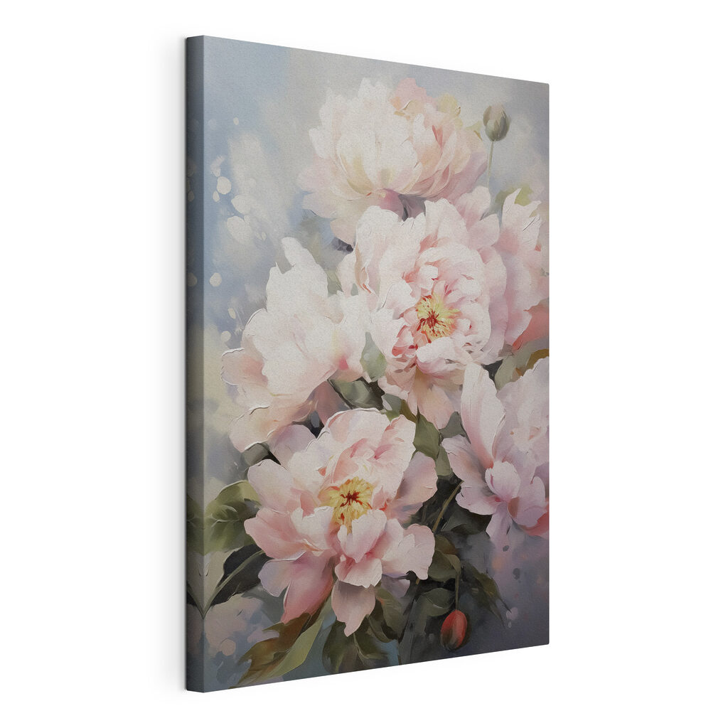 Pivoines aux tons frais — vue du produit