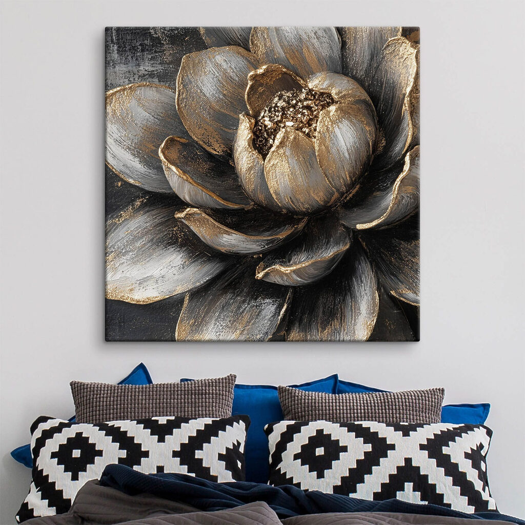 Fleur sombre veinée d’or — intérieur 2