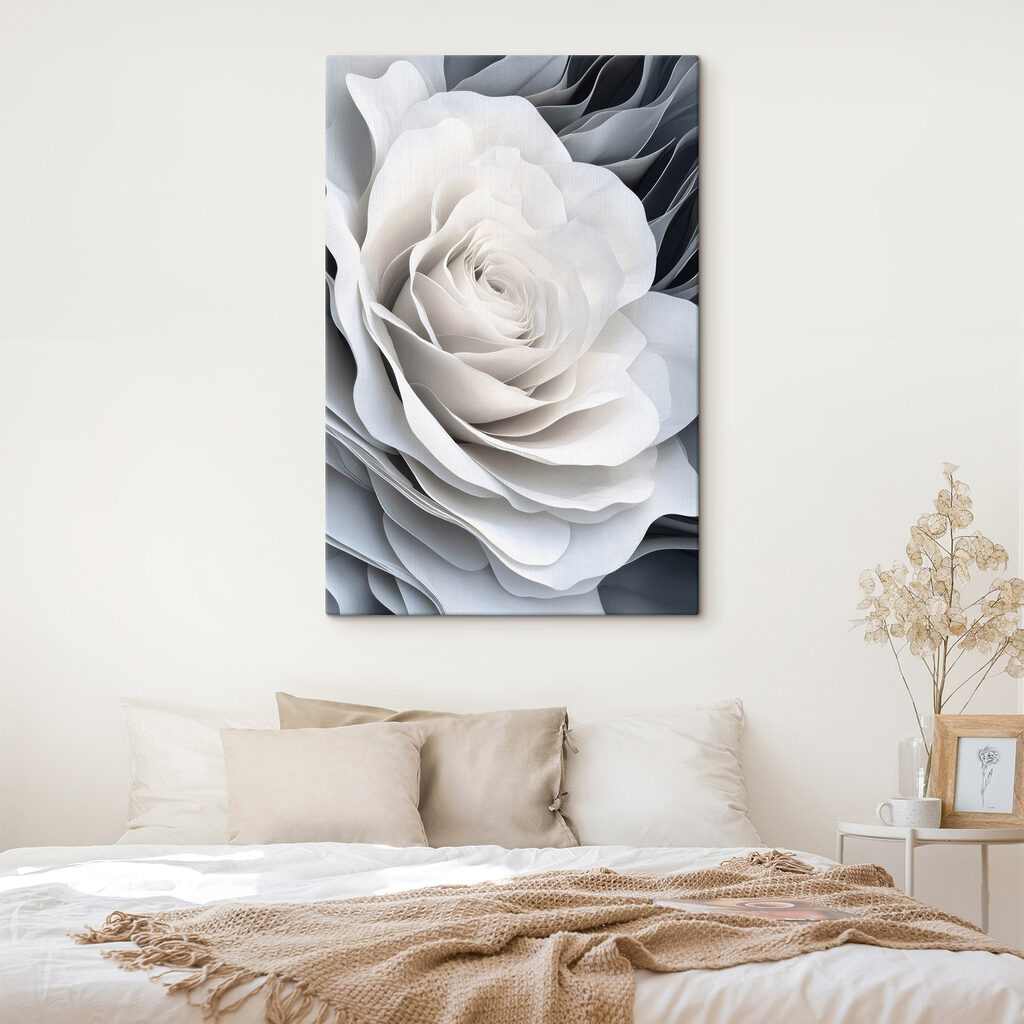 Rose aux bords ondulés — intérieur 1