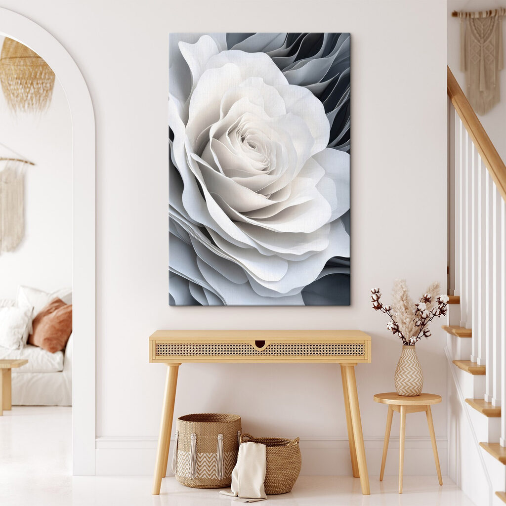 Rose aux bords ondulés — intérieur 2