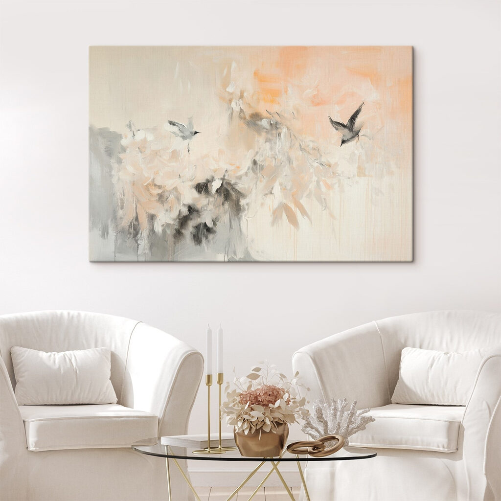 Traces fleuries et oiseaux — intérieur 1
