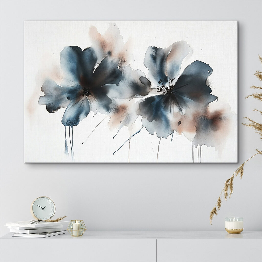 Deux fleurs bleu-vert — intérieur 2