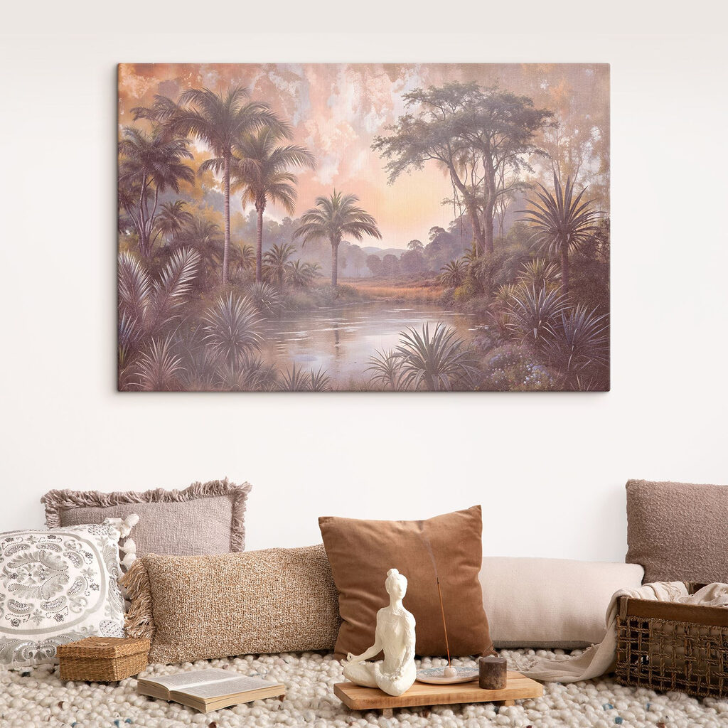 Rivière tropicale à l’aube — intérieur 1