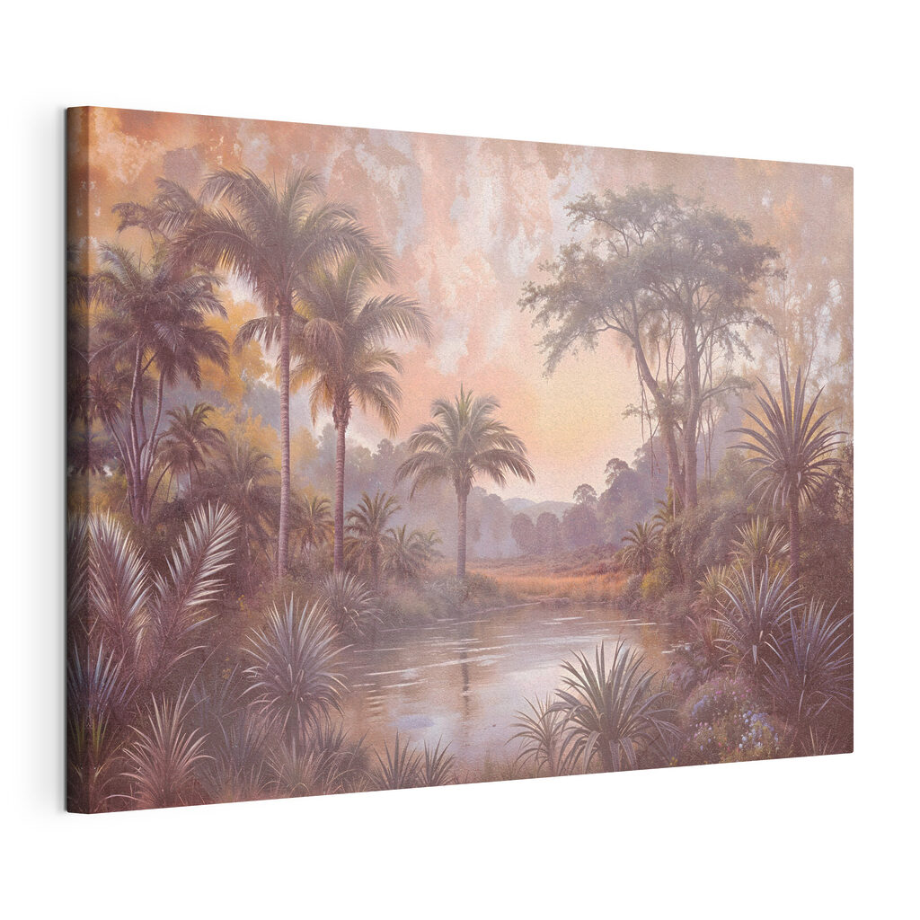 Rivière tropicale à l’aube — vue du produit