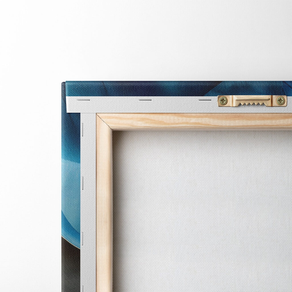 Vagues bleues et dorées — dos