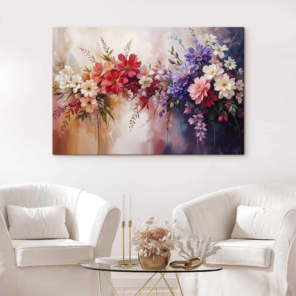 Deux bouquets colorés — intérieur 2