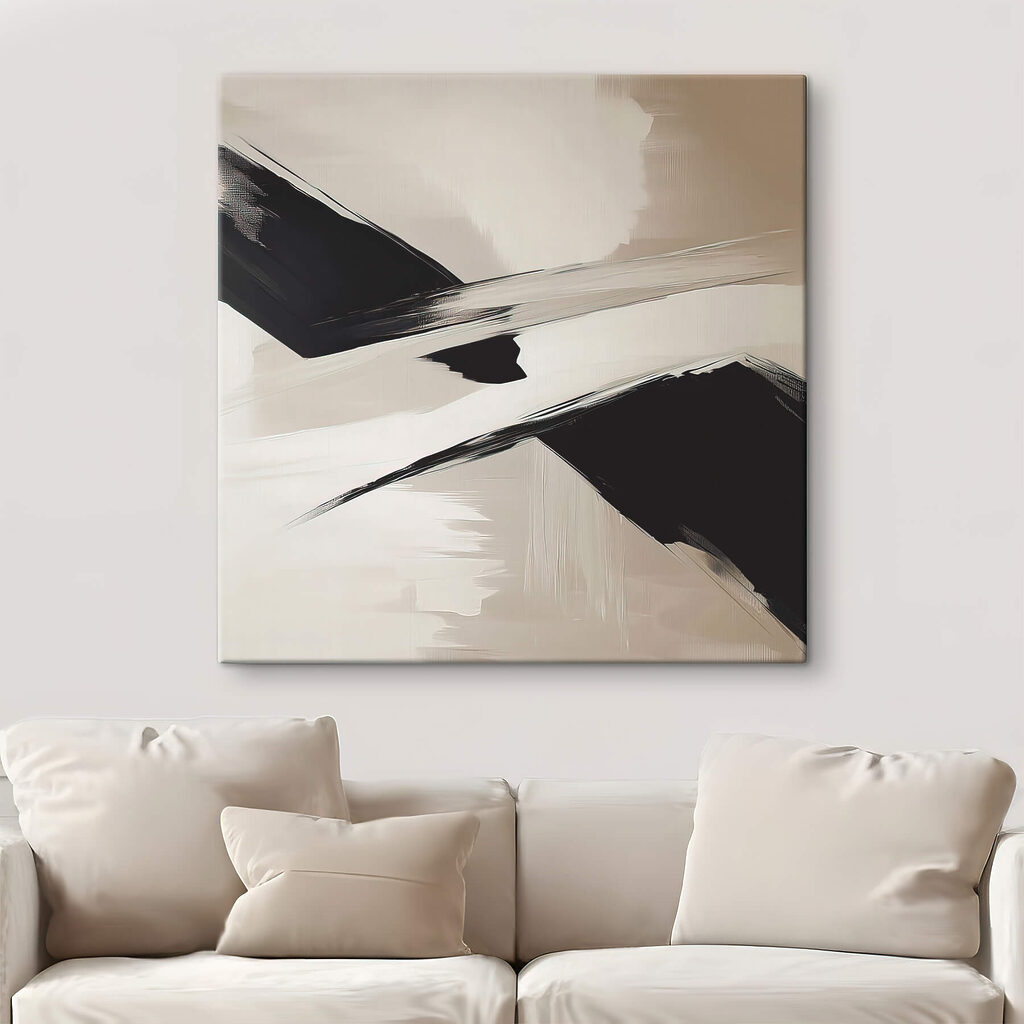 Traits noirs sur sable — intérieur 3