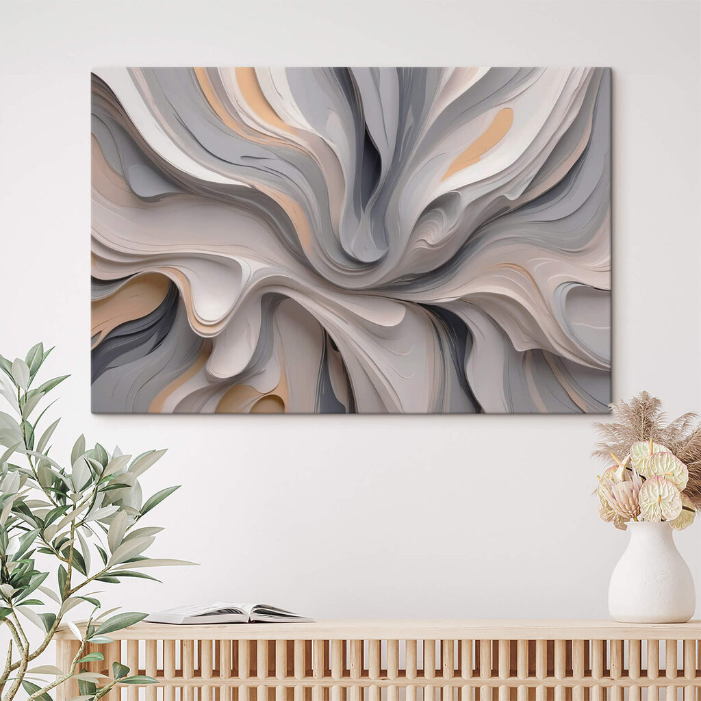 Plis gris ondulants — intérieur 2