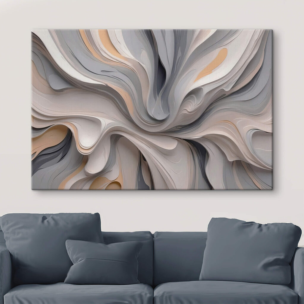 Plis gris ondulants — intérieur 3