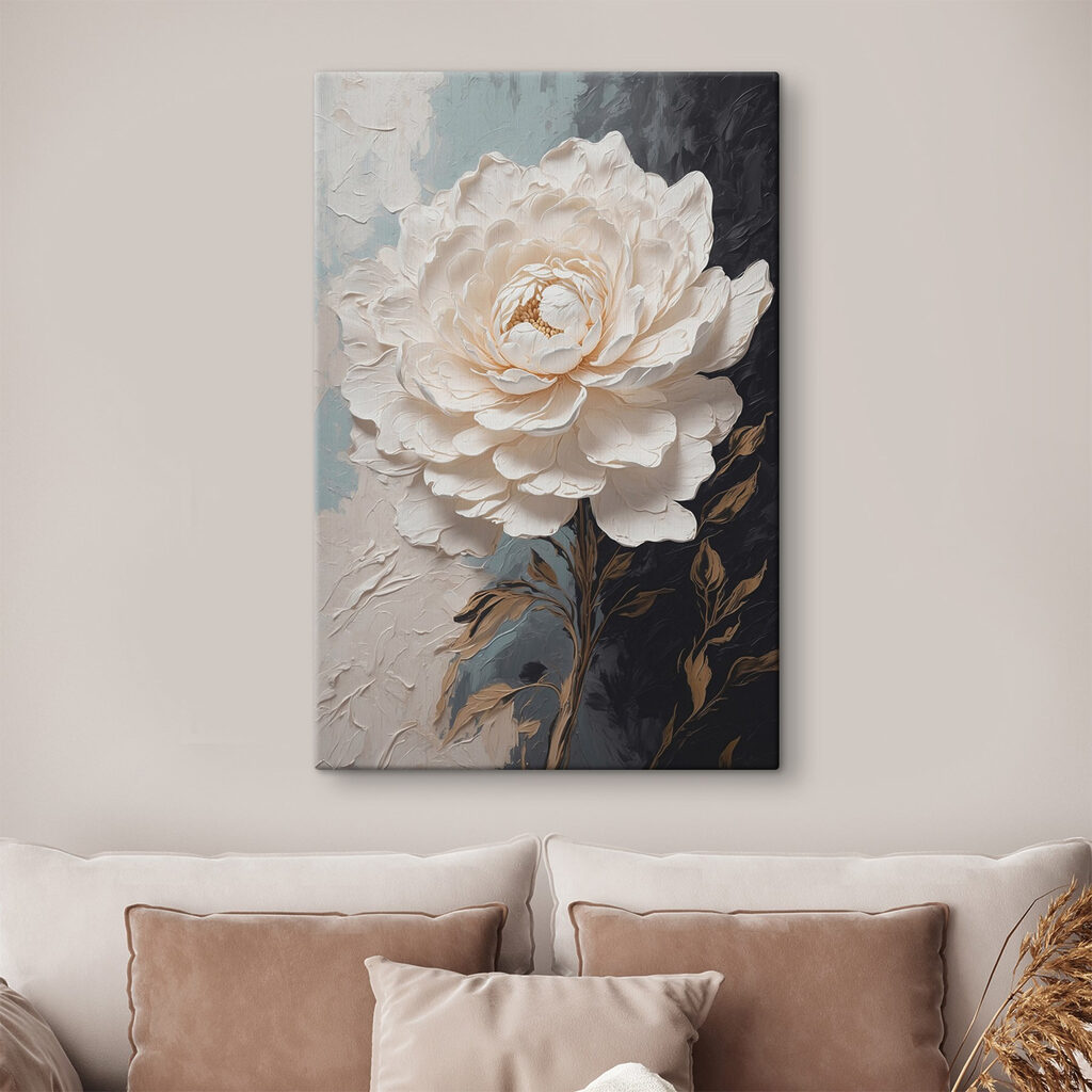 Rose aux feuilles dorées — intérieur 1