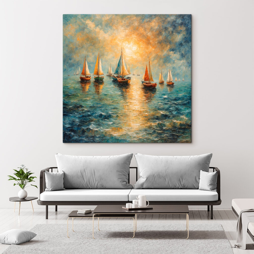 Voiles orange du soir — intérieur 2