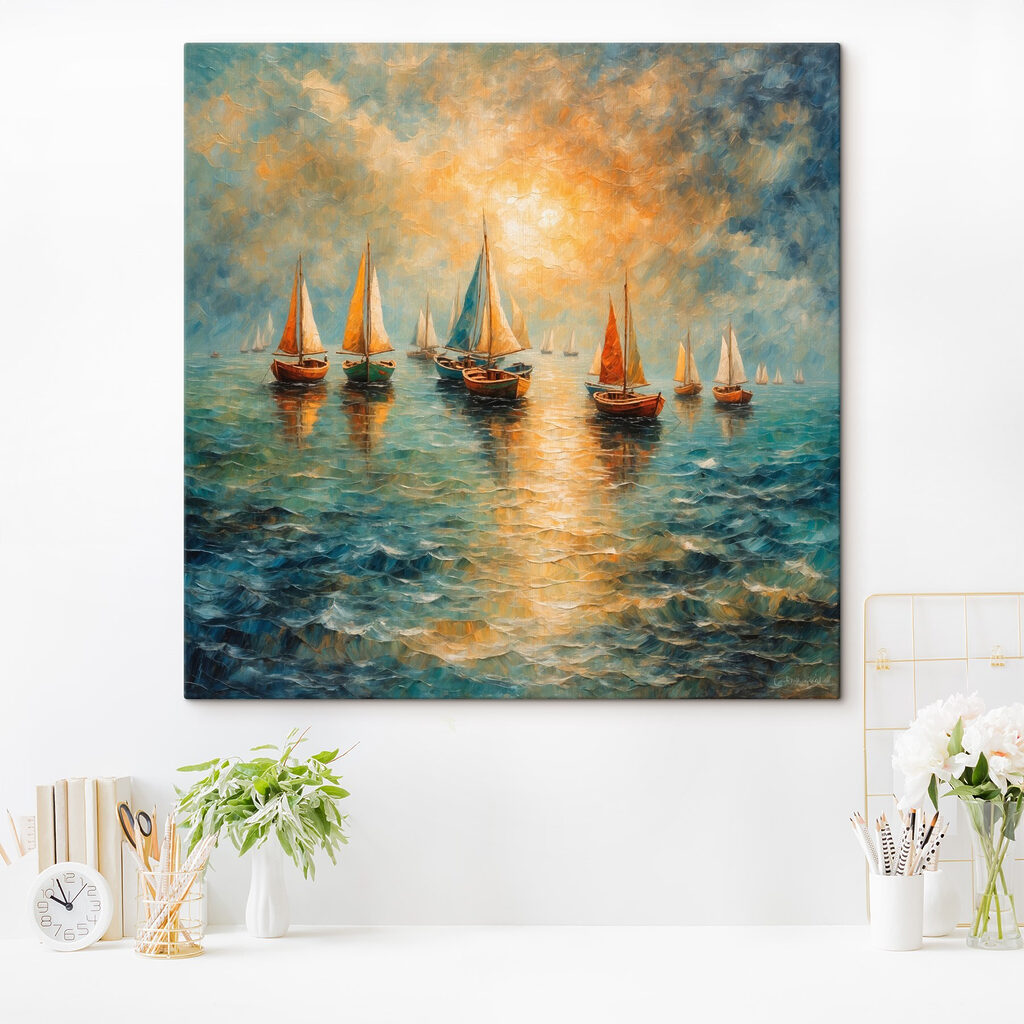 Voiles orange du soir — intérieur 3