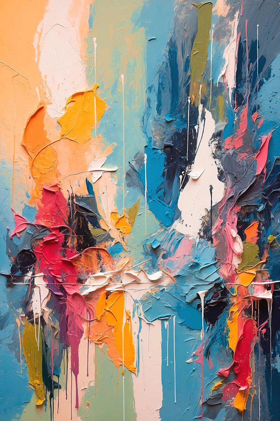 Traits de couleur verticaux — motif complet