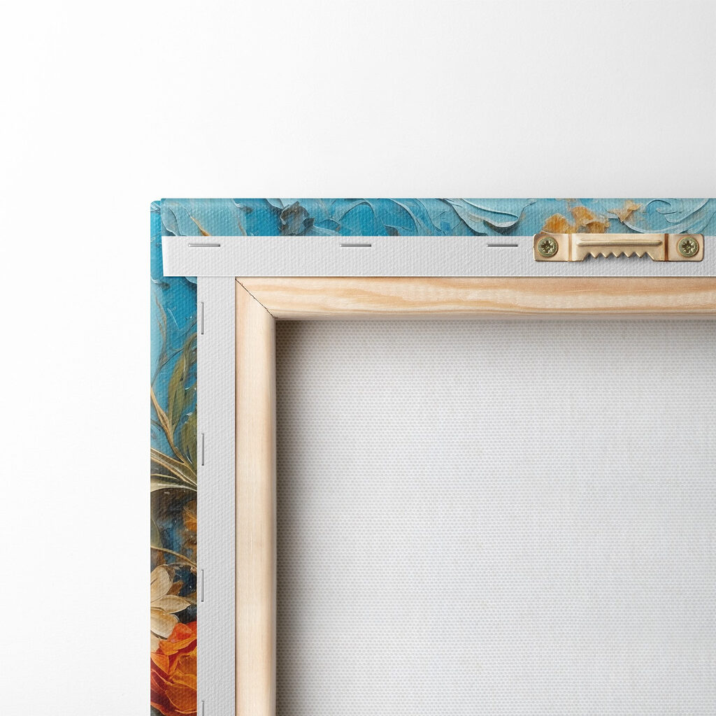 Roses sur fond turquoise — dos