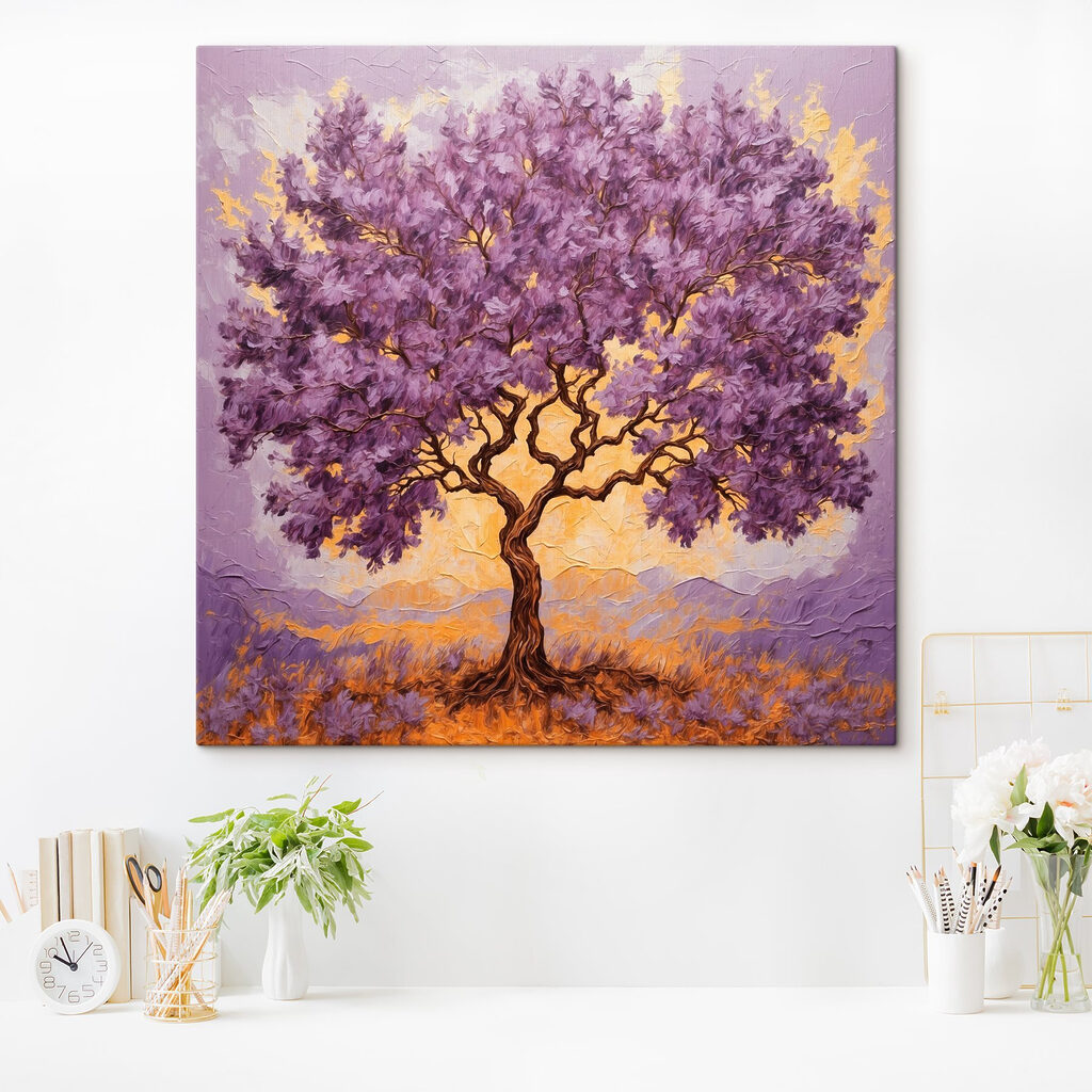 Cime violette sur lilas — intérieur 1