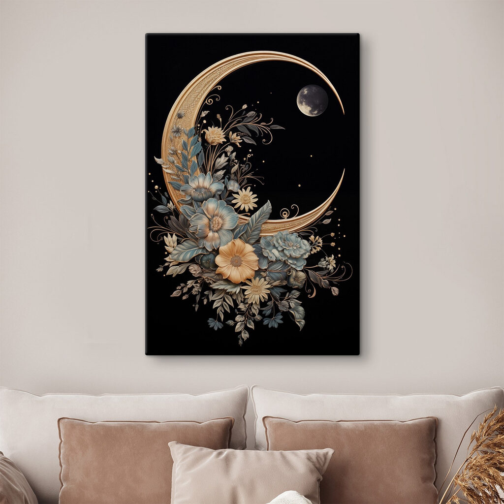 Croissant de lune fleuri — intérieur 2