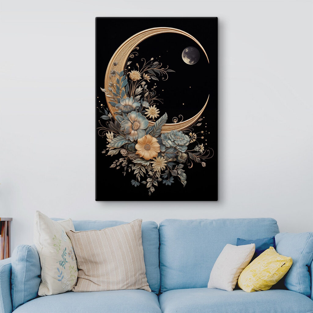 Croissant de lune fleuri — intérieur 1