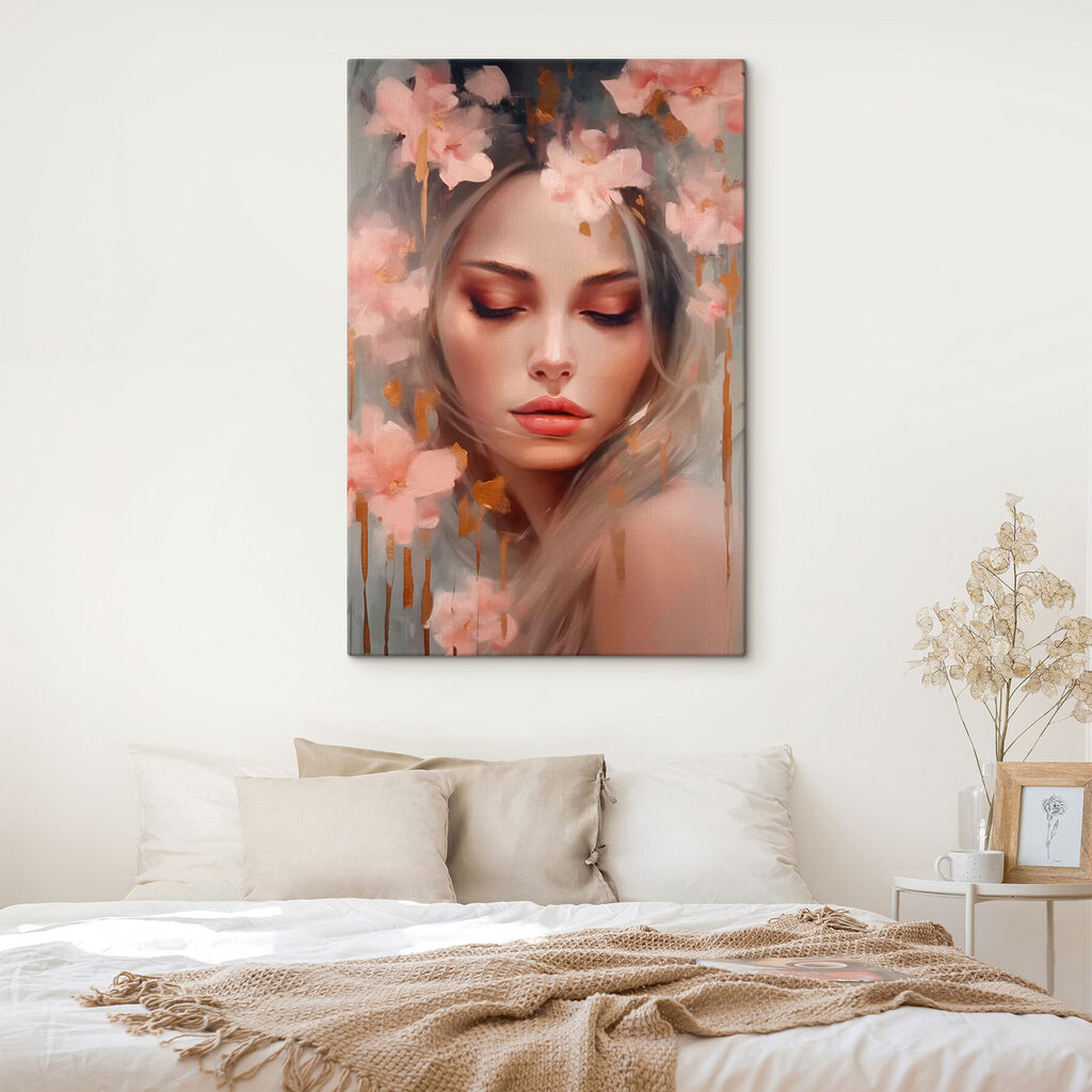 Fleurs et yeux clos — intérieur 2