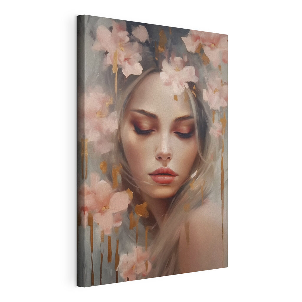 Fleurs et yeux clos — vue du produit