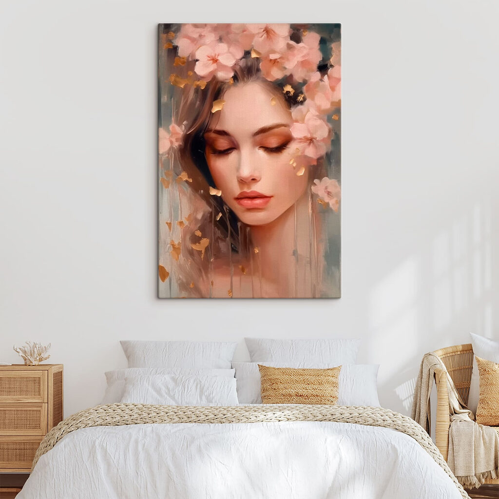 Couronne de fleurs roses — intérieur 2