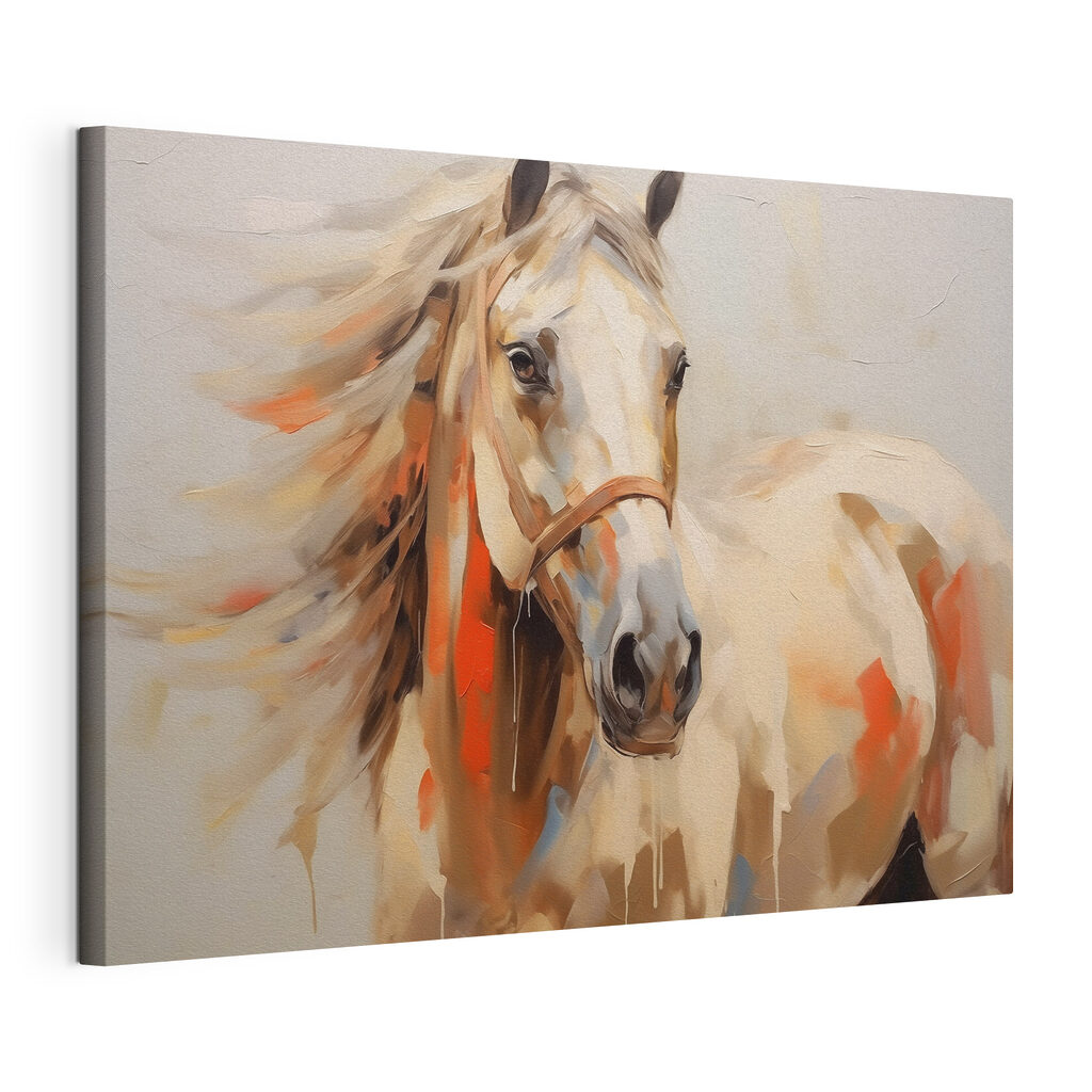 Cheval en couleurs chaudes — vue du produit