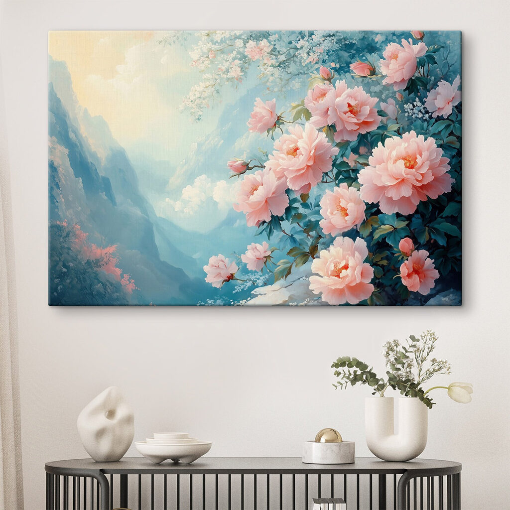 Roses face aux montagnes — intérieur 1