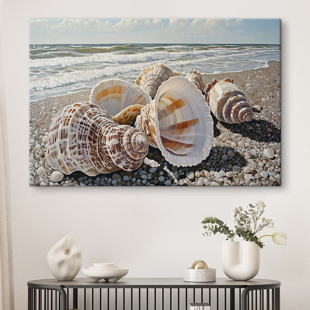 Coquillages face aux vagues — intérieur 2