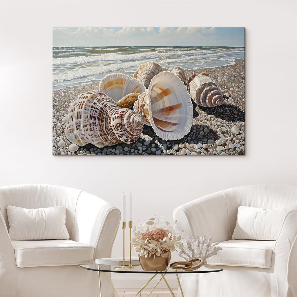 Coquillages face aux vagues — intérieur 1