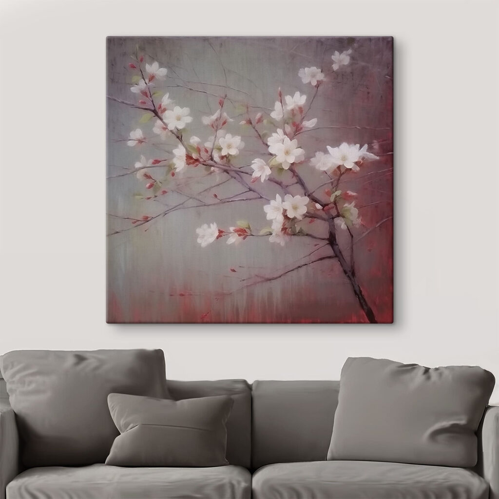 Floraison sur vieux rose — intérieur 2