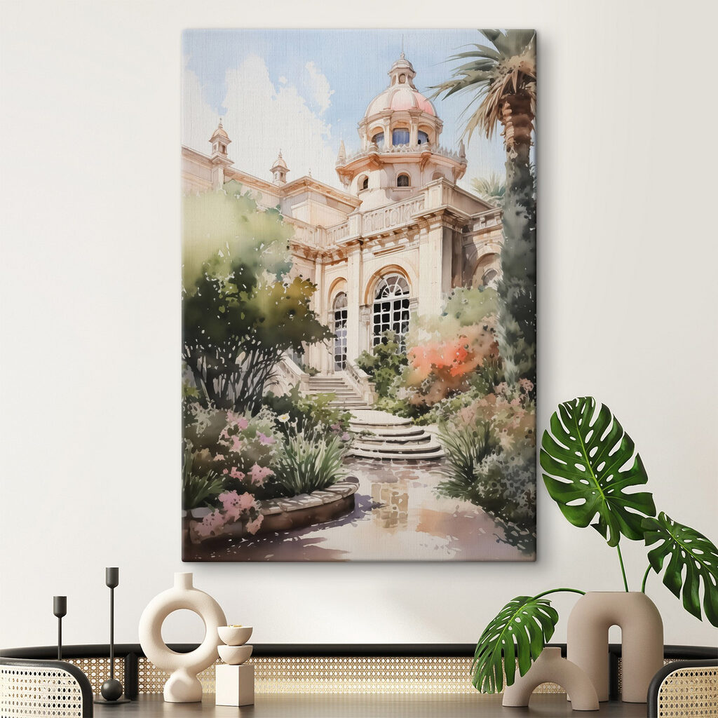 Coupole au jardin fleuri — intérieur 1