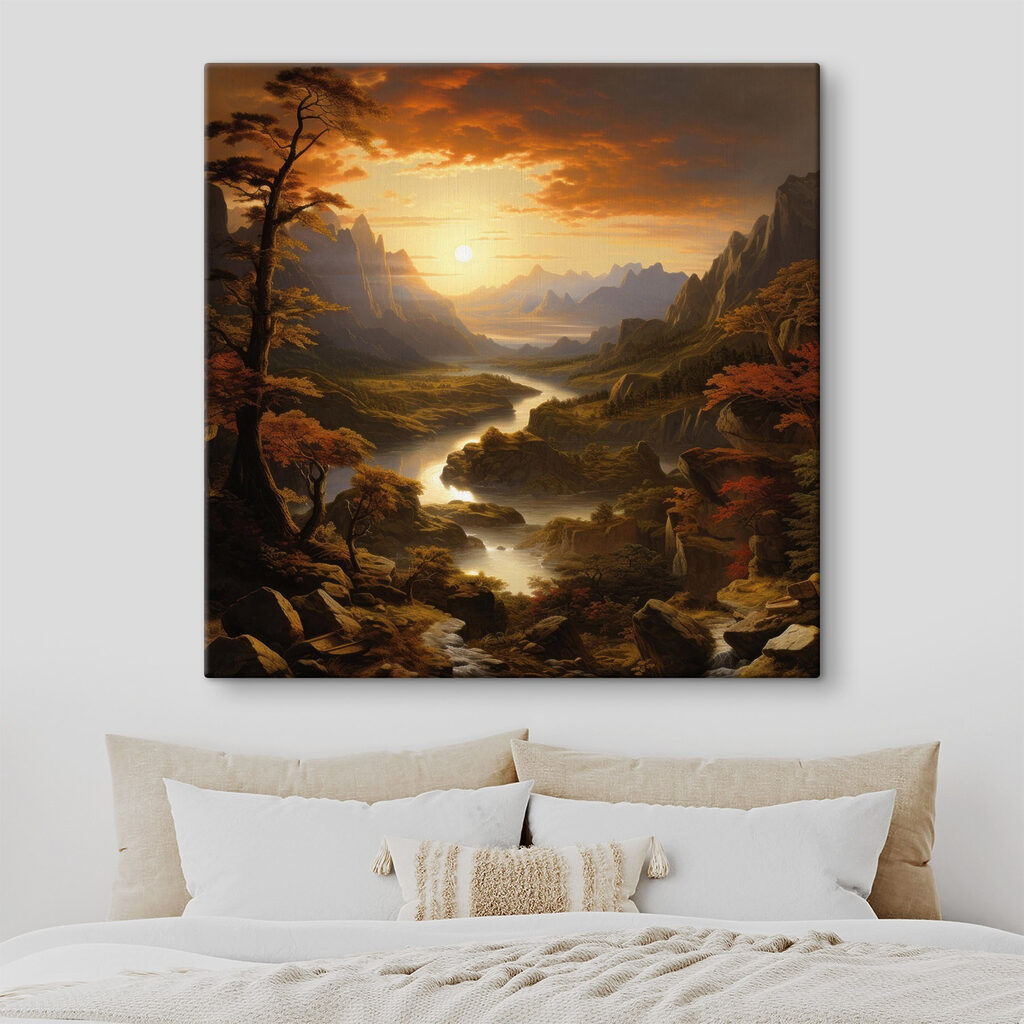Méandres au ciel orangé — intérieur 1
