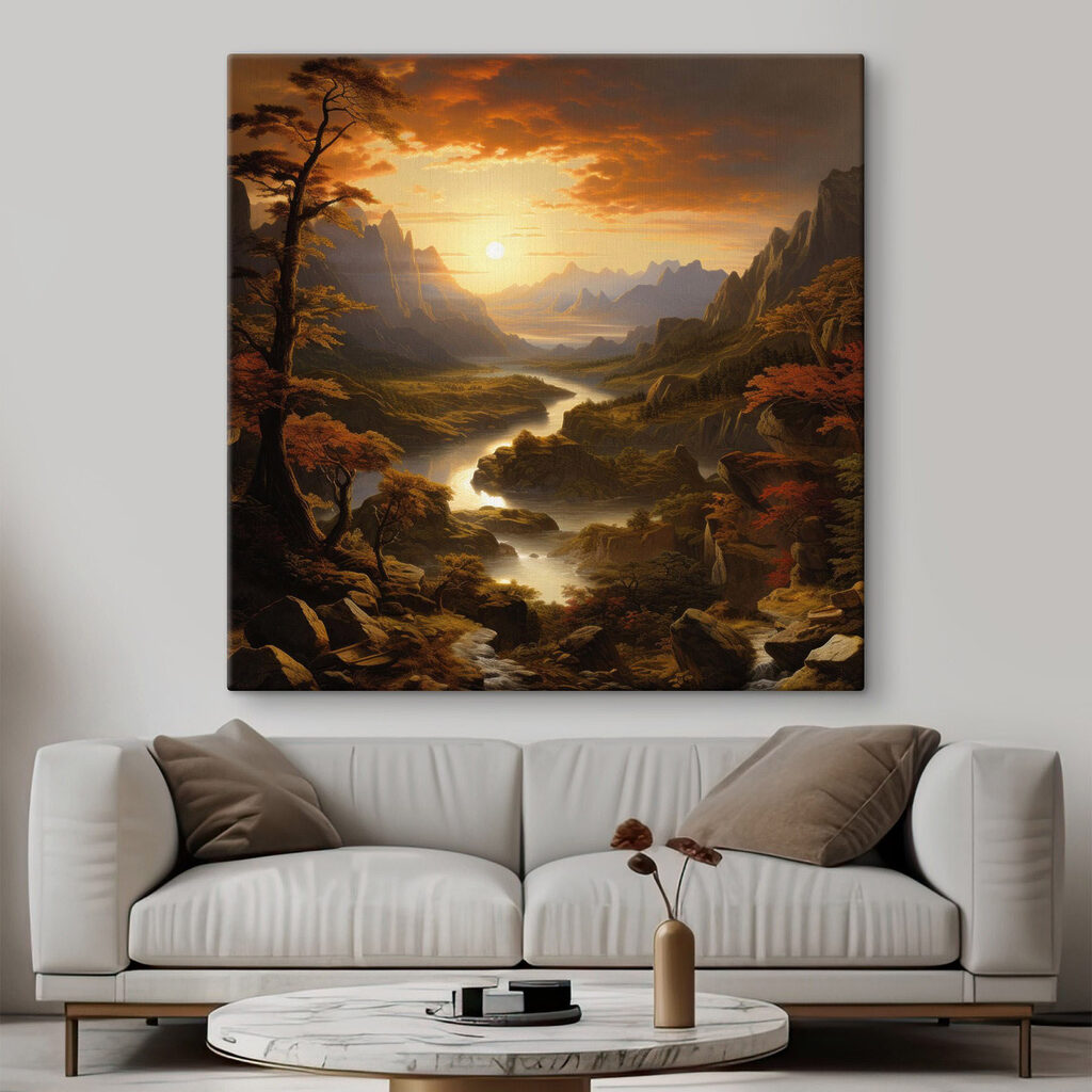 Méandres au ciel orangé — intérieur 2