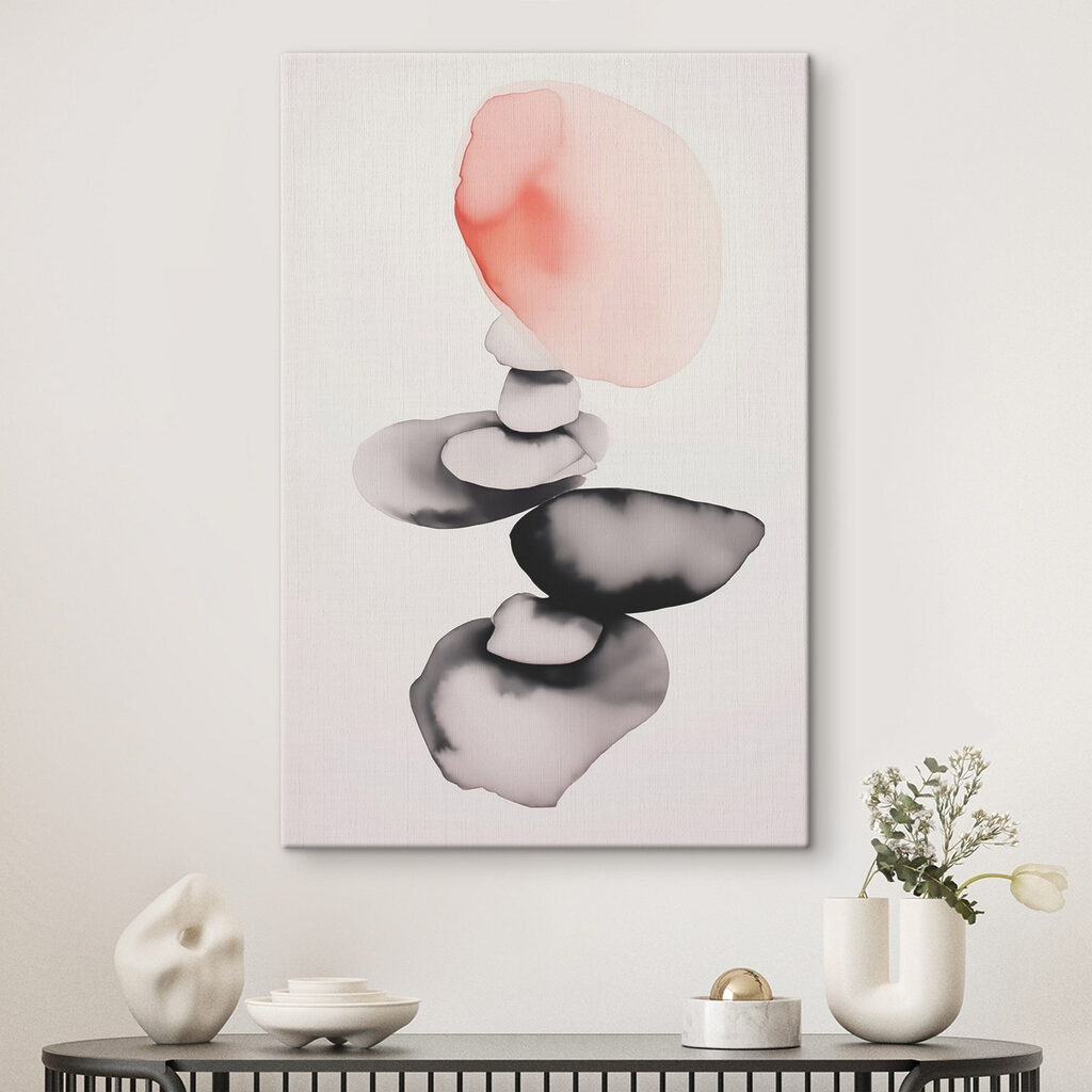 Cercle rose et encre — intérieur 1