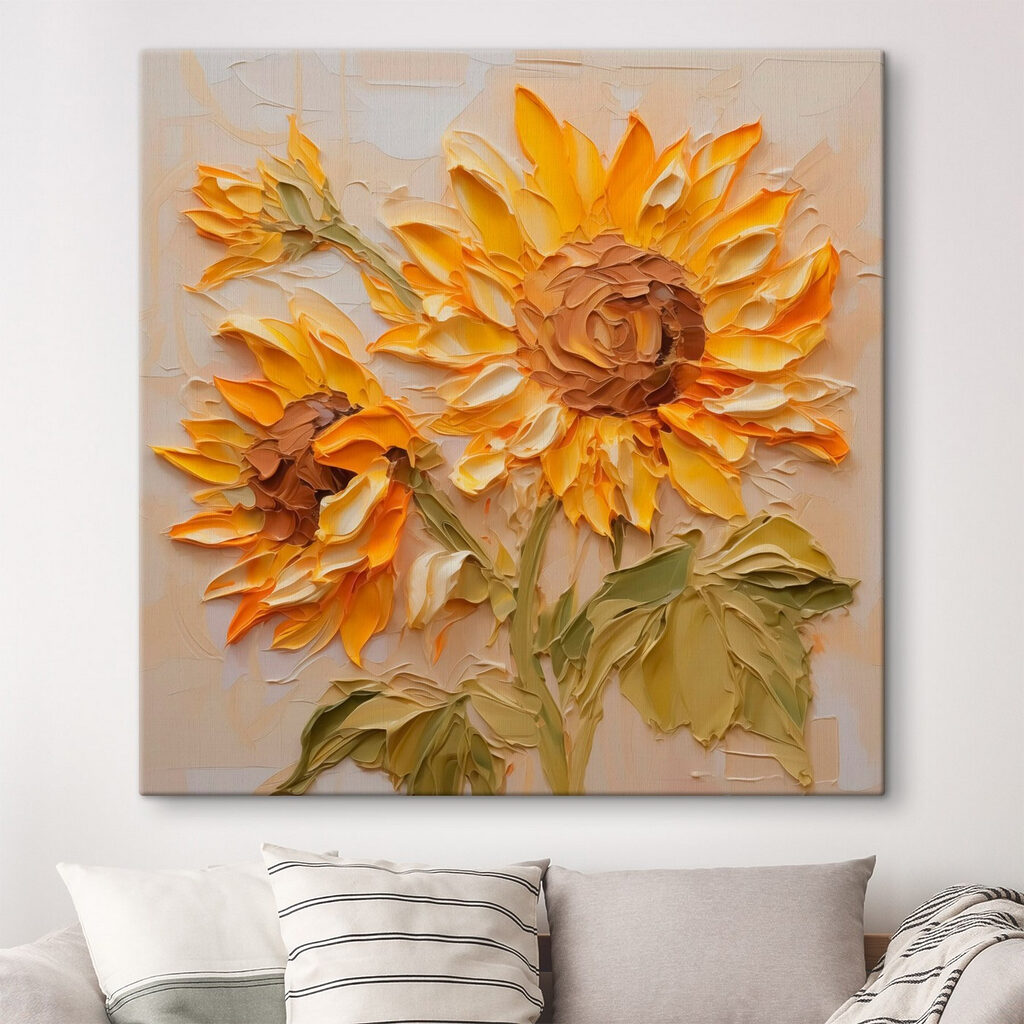 Tournesols aux pétales plissés — intérieur 1