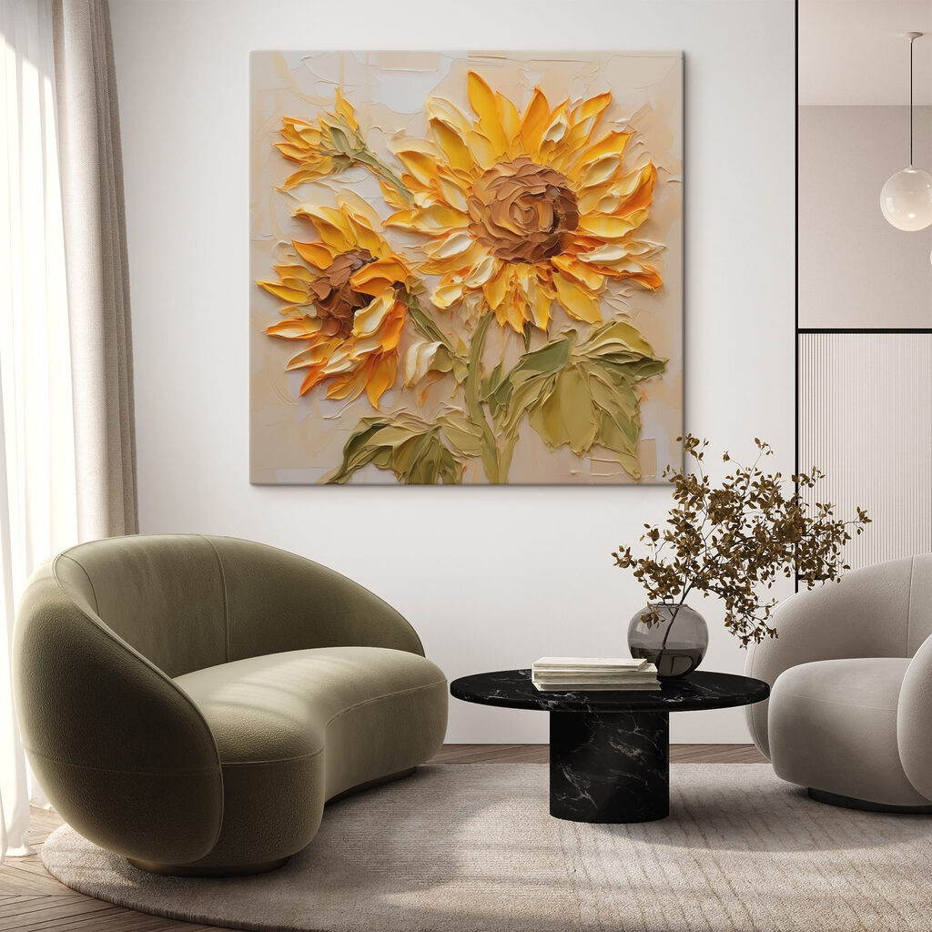 Tournesols aux pétales plissés — intérieur 2